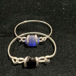 Black & Blue Bracelets - E2